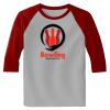 Raglan 3/4 Roundneck Shirt (Gray Body) Thumbnail